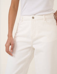 Beyaz Putney Balon Paça Jean Pantolon