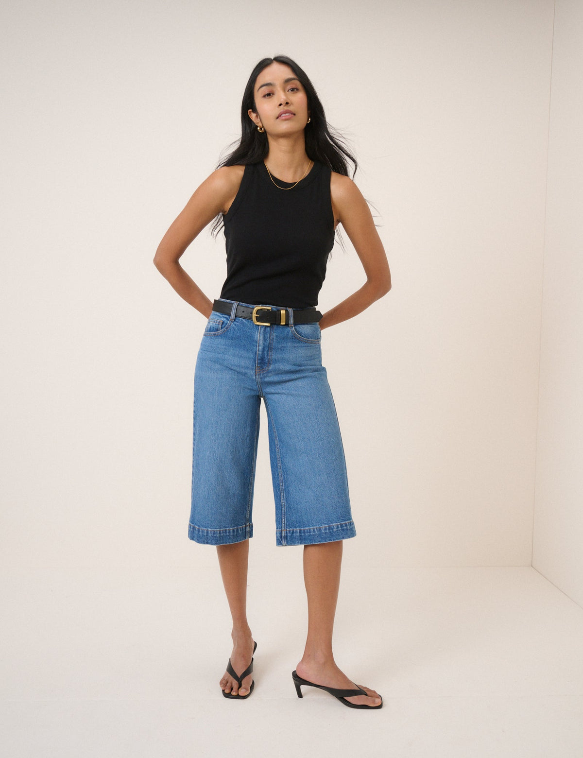 Denim Bermuda Şort