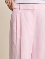 Bebek Pembe Jax Geniş Paça Pantolon