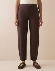 Kahverengi Putney Balon Paça Jean Pantolon