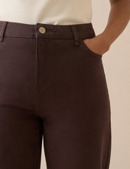 Kahverengi Putney Balon Paça Jean Pantolon
