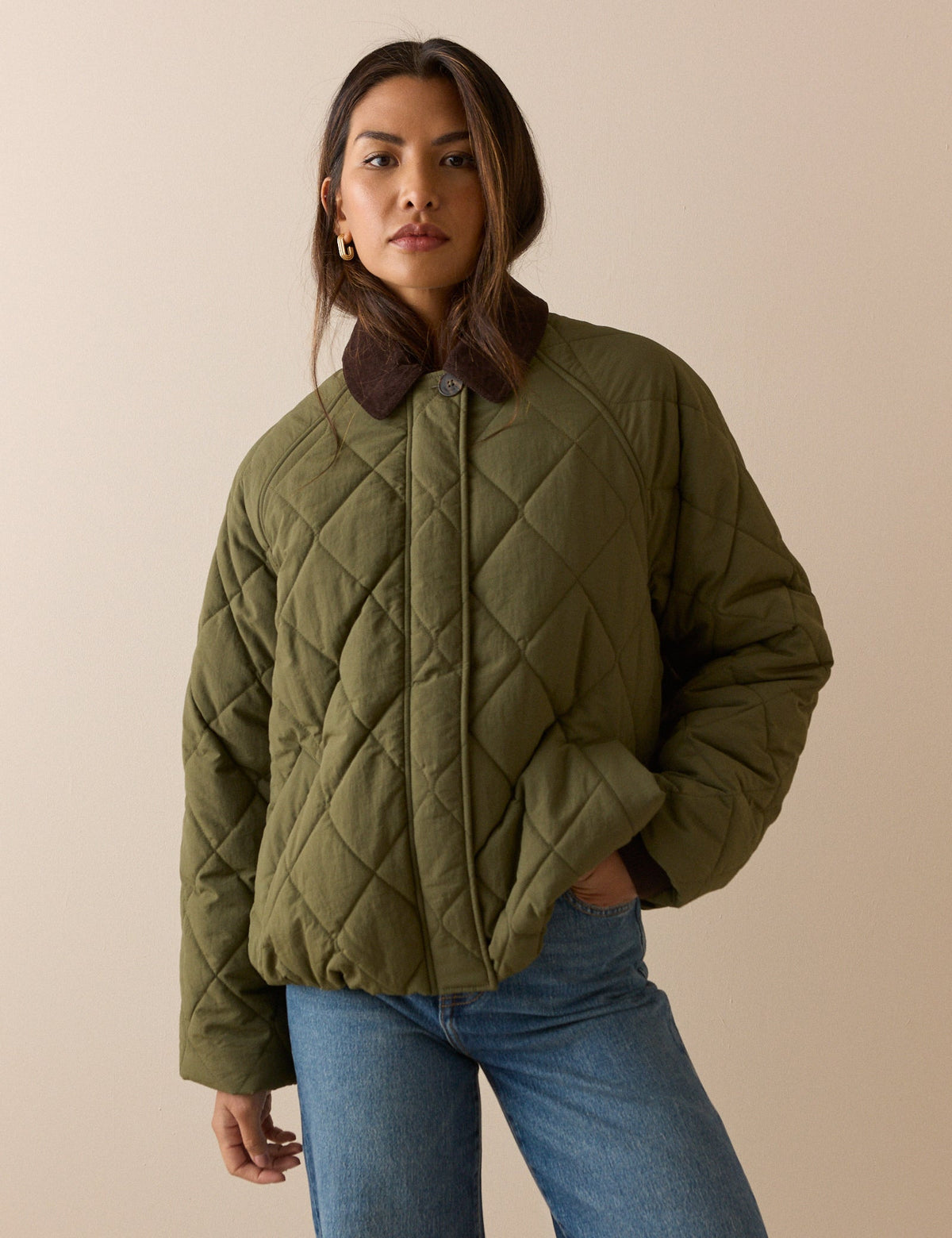 Haki Kapitone Bomber Ceket