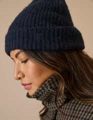 Lacivert Fitilli Beanie