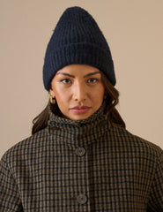 Lacivert Fitilli Beanie