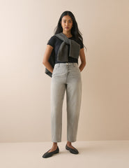Gri Putney Balon Paça Jean Pantolon