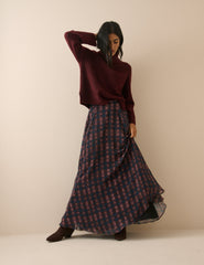 Bordo Roll Yaka Oversize Kazak