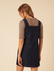 Koyu Mavi Denim Danni Jile Mini Boy Elbise