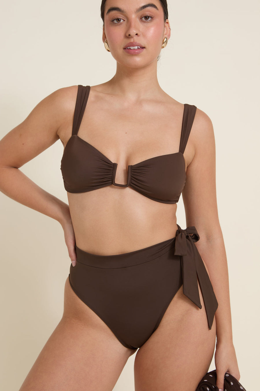 Cannes Bikini Üstü - Espresso