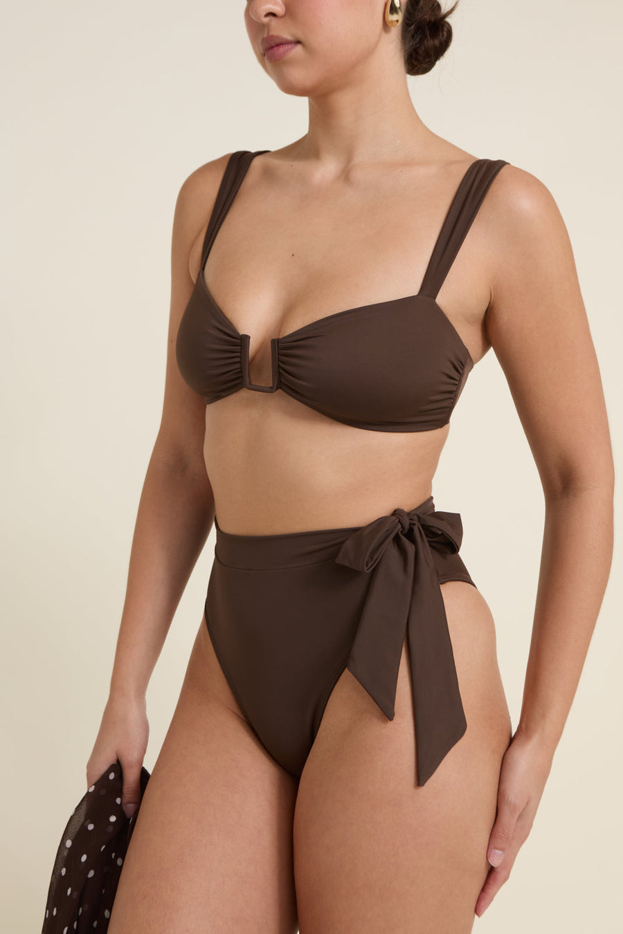 Cannes Bikini Üstü - Espresso