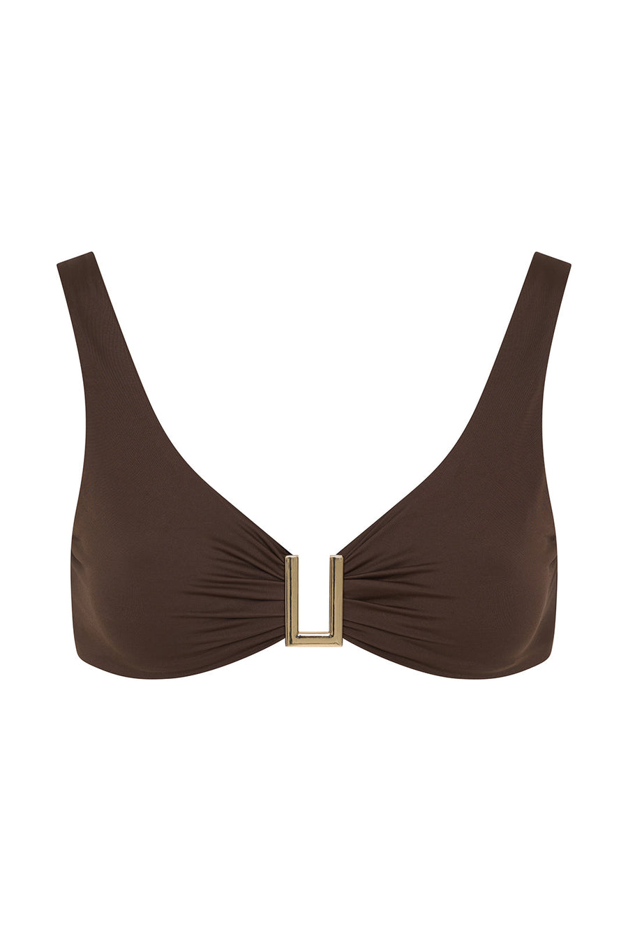 Porto Cervo Bikini Üstü - Espresso
