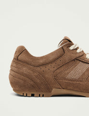 Alohas Süet Kahverengi Deri Sneakers
