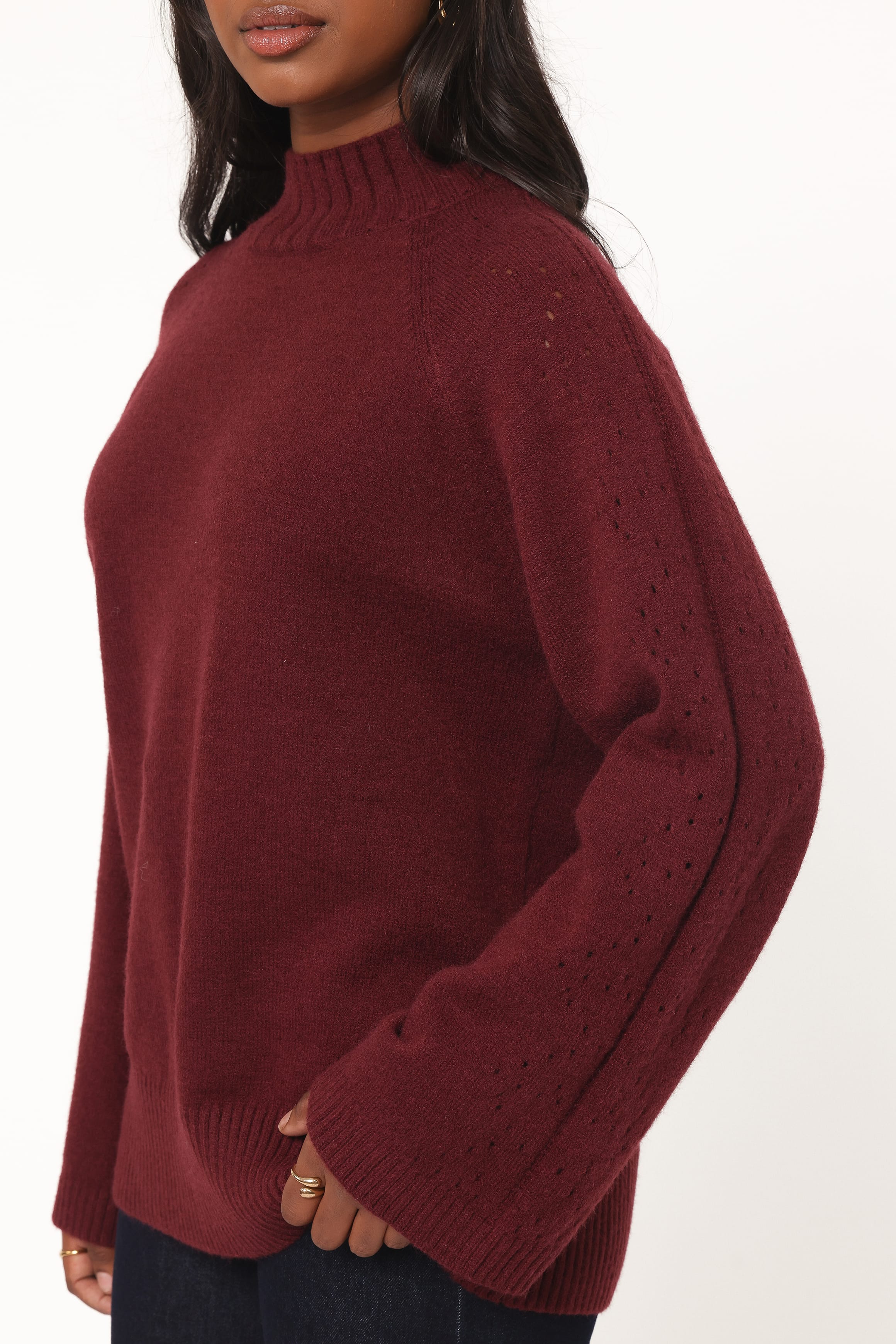 Gillian Bordo Ajurlu Oversize Kazak